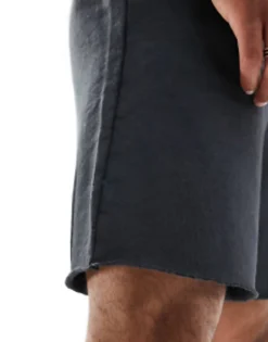 Shorts*4505 Longline 10 Inch Sweat Shorts Washed Charcoal