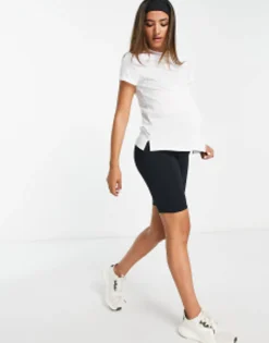 Maternity*4505 Maternity Icon Performance T-Shirt White