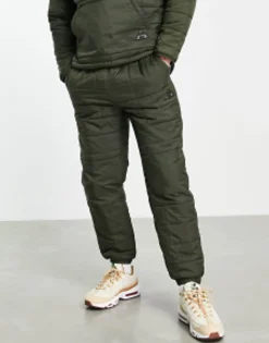 Sportswear*4505 Mb Padded Outdoor Jacket And Quilted Jogger In Khaki