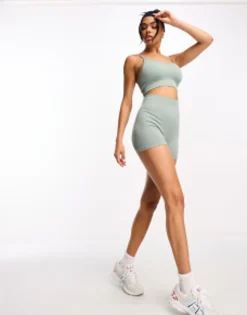 Shorts*4505 Wb Seamless 3Inch Booty Legging Short And Light Support Bra In Multi/Mid Gr