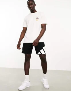 Sportswear*adidas performance Adidas Basketball Camp Story Back Print T-Shirt In White