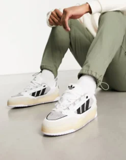 Sportswear*adidas Originals Adi2000 Trainers In And Grey White