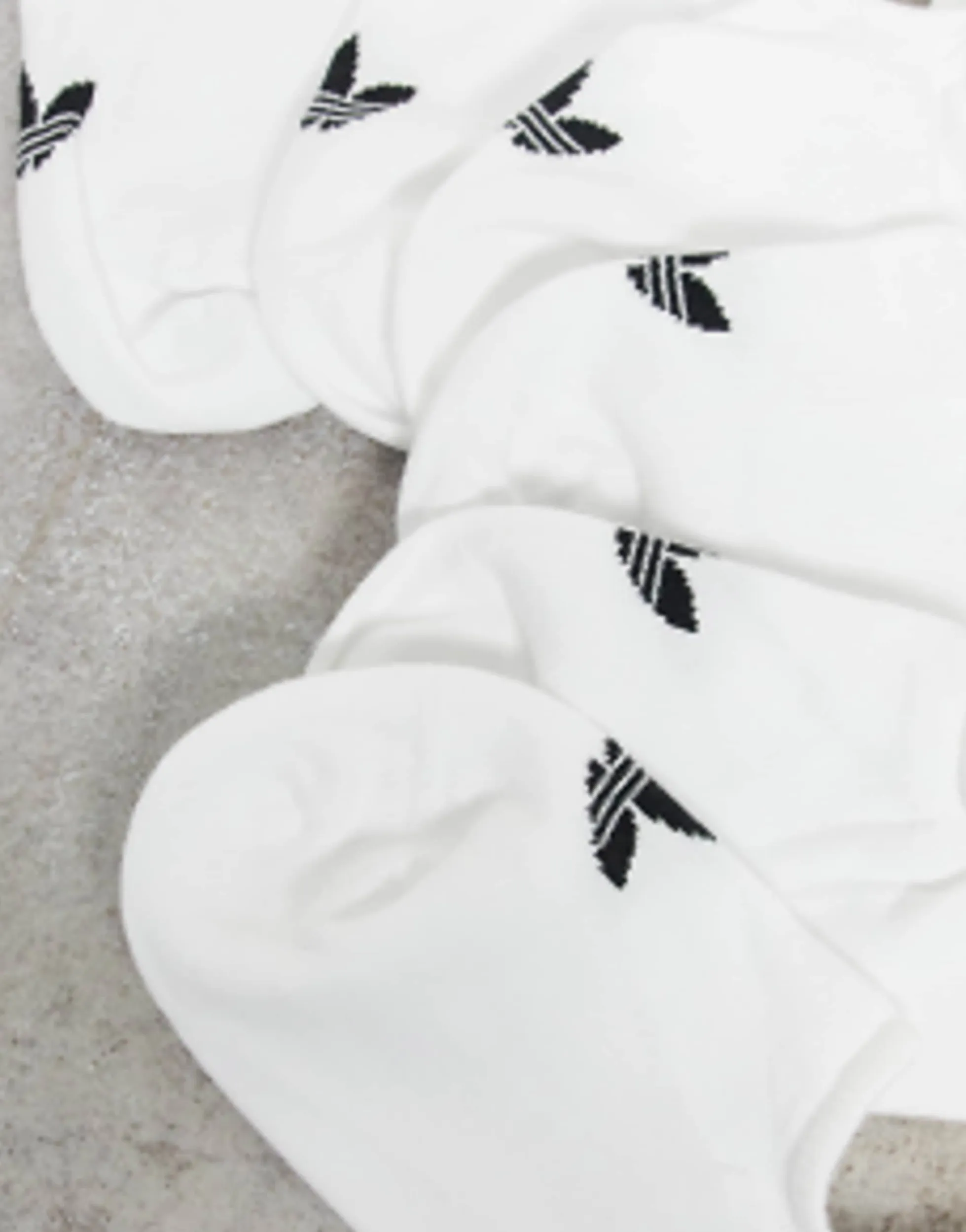 Socks & Tights*adidas Originals Adicolor Trefoil 3 Pack No Show Socks In White