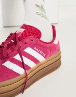 Sportswear*adidas Originals Gazelle Bold Platform Trainers In With Gum Sole Wild Pink