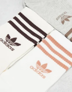 Sportswear*adidas Originals Mid Cut Socks In Neutrals White