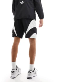 Shorts*adidas Originals Rekive Logo Shorts In Black