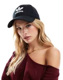 Caps*adidas Originals Trefoil Baseball Cap In Black