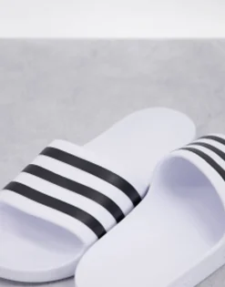 Sportswear*adidas performance Adidas Swim Adilette Sliders In And Black White