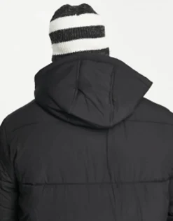 Scarves*ADPT Rib Knitted Balaclava In White Stripe Black