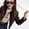 Sunglasses*A.Kjaerbede Jean Rectangle Sunglasses In Black