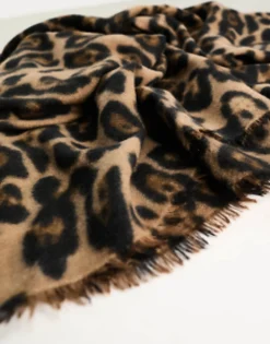 Scarves*ALDO Fischile Leopard Print Scarf Brown