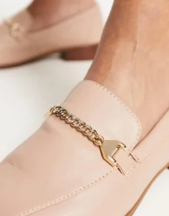 Loafers*ALDO Valenaclya Chain Loafers In Toasted Almond