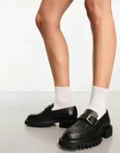 Loafers*AllSaints Emily Leather Loafer In Black