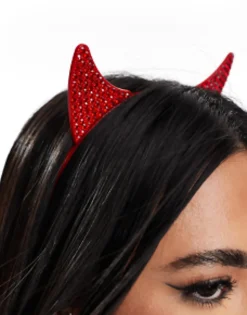 Hair Accessories*Ann Summers Halloween Diamante Devil Horn Headband In Red