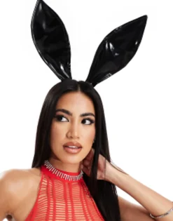 Hair Accessories*Ann Summers Vinyl Bunny Ears Headband In Black