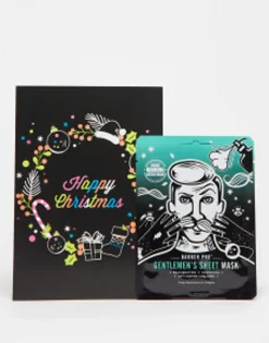 Gifts*Barber Pro Christmask Card With Gentleman'S Face Mask No Colour