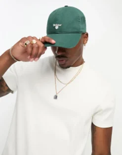 Caps & Hats*Barbour Casade Sports Cap In Green Green Gables