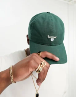 Caps & Hats*Barbour Casade Sports Cap In Green Green Gables