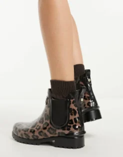 Chelsea Boots*Barbour International Assen Chelsea Boot In Leopard Print Jaguar Print