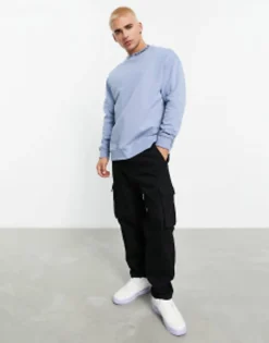 Sportswear*Barbour International Regent Mock Neck Sweatshirt In Blue Powder Blue