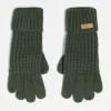 Gloves*Barbour Saltburn Knitted Gloves In Khaki Olive