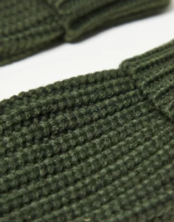 Gloves*Barbour Saltburn Knitted Gloves In Khaki Olive