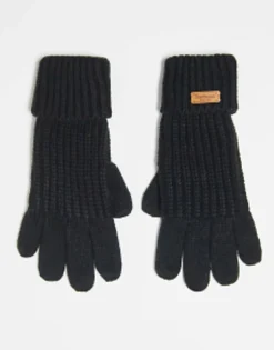 Gloves*Barbour Saltburn Knitted Gloves In Black