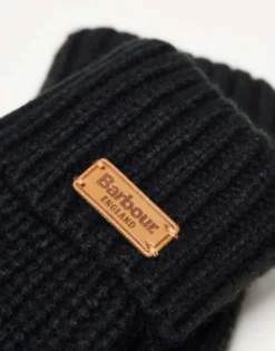 Gloves*Barbour Saltburn Knitted Gloves In Black