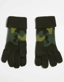 Gloves*Barbour X Exclusive Unisex Knitted Gloves In Camo