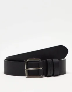 Belts*Bershka Basic Belt In Black