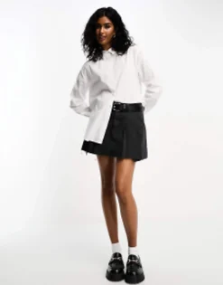 Shirts*Bershka Oversized Shirt In White