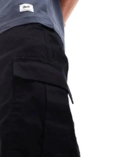 Trousers & Chinos*Bershka Parachute Cargo Trousers In Black