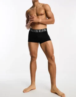 Underwear*Calvin Klein 2 Pack Trunks In Black