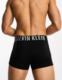 Underwear*Calvin Klein 2 Pack Trunks In Black