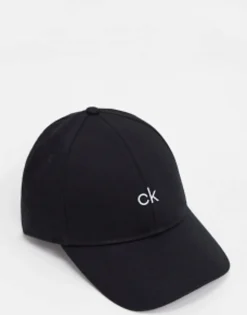 Caps & Hats*Calvin Klein Centre Logo Cap In Black