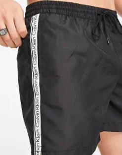 Swimwear*Calvin Klein Core Logo Swim Shorts In Black