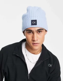 Sportswear*Calvin Klein Golf Losar Knitted Beanie In Light Blue
