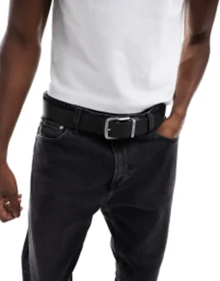 Belts*Calvin Klein Jeans Classic Reversible Leather Belt In Black