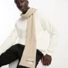 Scarves*Calvin Klein Jeans Embroidered Scarf In Taupe Plaza Taupe