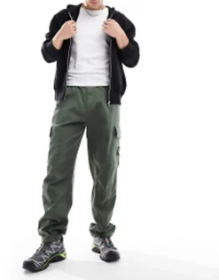 Trousers & Chinos*Calvin Klein Jeans Essential Regular Cargo Pants In Dark Green Thyme