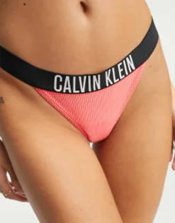 Swimwear & Beachwear*Calvin Klein Logo Rib Triangle Bikini In Red