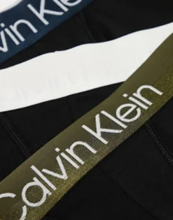 Underwear*Calvin Klein 3-Pack Boxer Brief With Coloured Waistband In Black