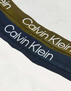 Underwear*Calvin Klein 3-Pack Trunks In Navy, Grey And Khaki Navy/Grey/Khaki