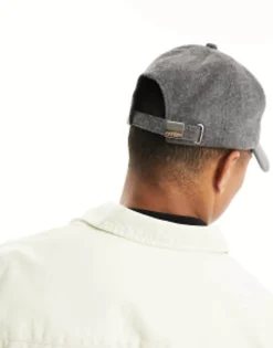 Caps & Hats*Calvin Klein Wool Cap In Charcoal Medium Charcoal