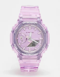 Watches*Casio Gma-S2100Sk Watch In Clear Purple Purple Clr