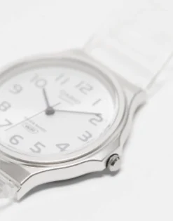 Watches*Casio Mq24S Skeleton Series Silicone Watch In White