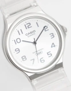 Watches*Casio Mq24S Skeleton Series Silicone Watch In White