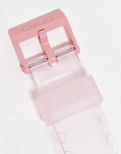 Watches*Casio Mq24S Skeleton Series Silicone Watch In Baby Pink