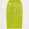 Scarves*Collusion Knitted Balaclava With Diamante Hot Fix In Lime Green Light Green