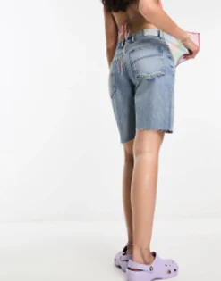 Shorts*Collusion 90S Baggy Dad Denim Short In Blue Light Blue